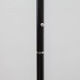 Detailaufnahme: Schwarze Lindby LED Stehlampe Malea mit Dimmer, Metallstruktur.