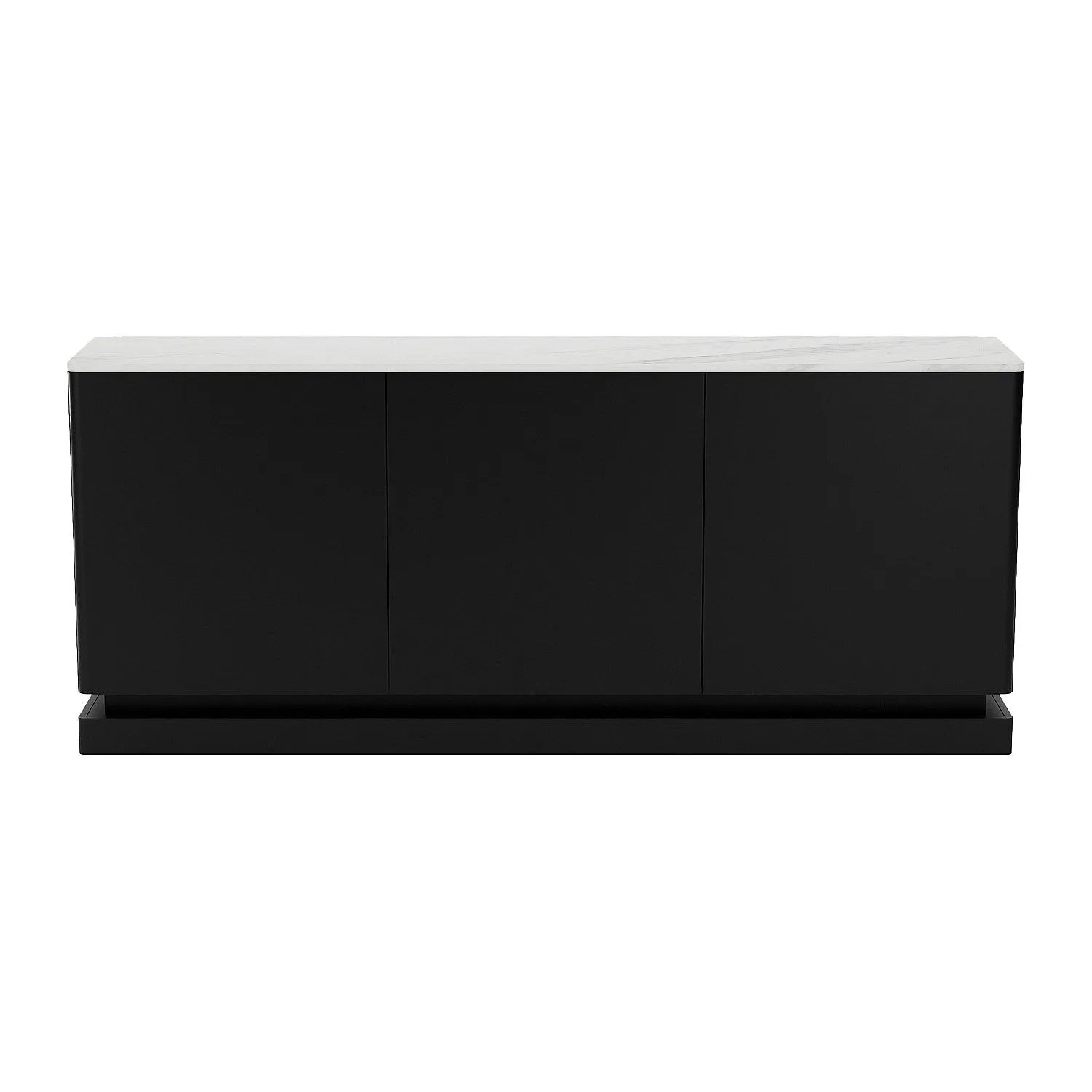 Vente-unique Sideboard Devika Schwarz  Weiß 189.6 cm