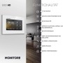 Balter EVO-HD Video-Türsprechanlage Monitor (7 Zoll) in Silber-Weiß für Vierfamilienhaus.