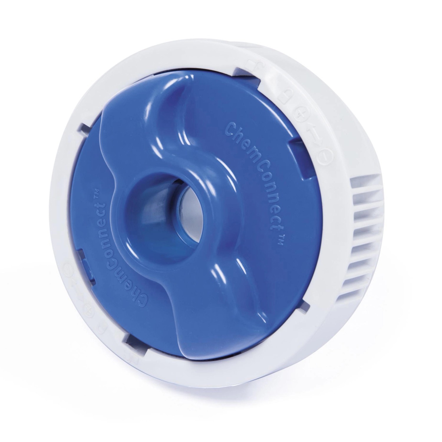 ChemConnect Dosierer für Bestway Stahlrahmen Pool zur gleichmäßigen Chlorverteilung.