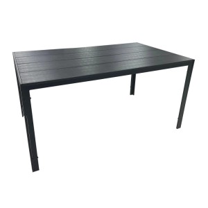 Greemotion Esstisch Merida Wetterfest 150 cm x 90 cm x 74 cm Anthrazit-Schwarz