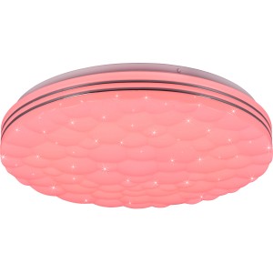 Weiße Reality LED-Deckenleuchte Tiger mit Sternenhimmel-Effekt und Farbwechsel.