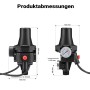 Wiltec Druckschalter Kabel Skd-3 230V 1-Phasig Pumpensteuerung Hauswasserwerk_3