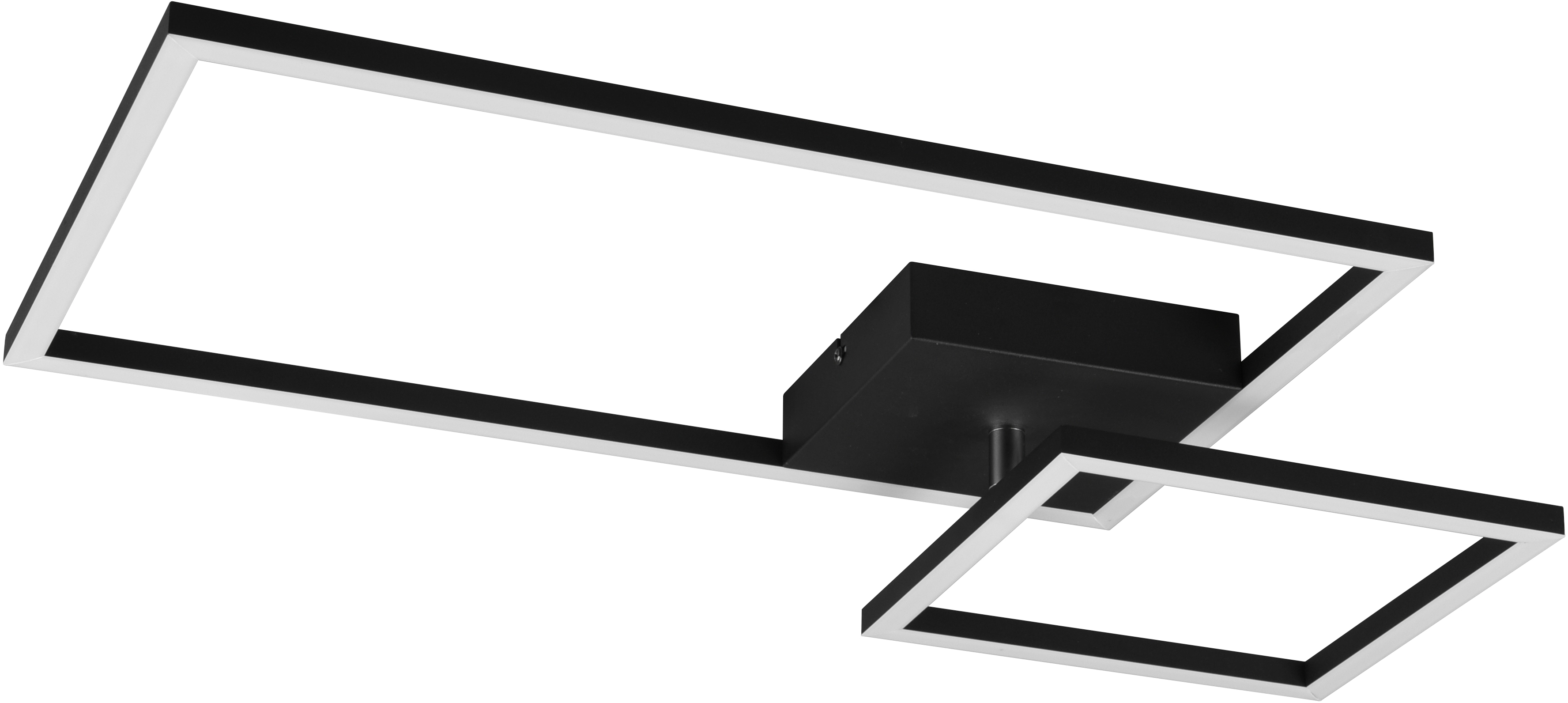 Trio LED-Deckenleuchte Padella 25W bei matt kaufen Switch OBI Dimmer Schwarz 3000 lm