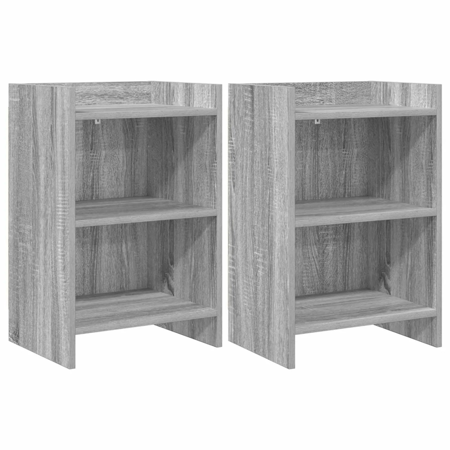 vidaXL Nachttische 2 Stk Grau Sonoma 40 x 30 x 60 cm Holzwerkstoff 8011006