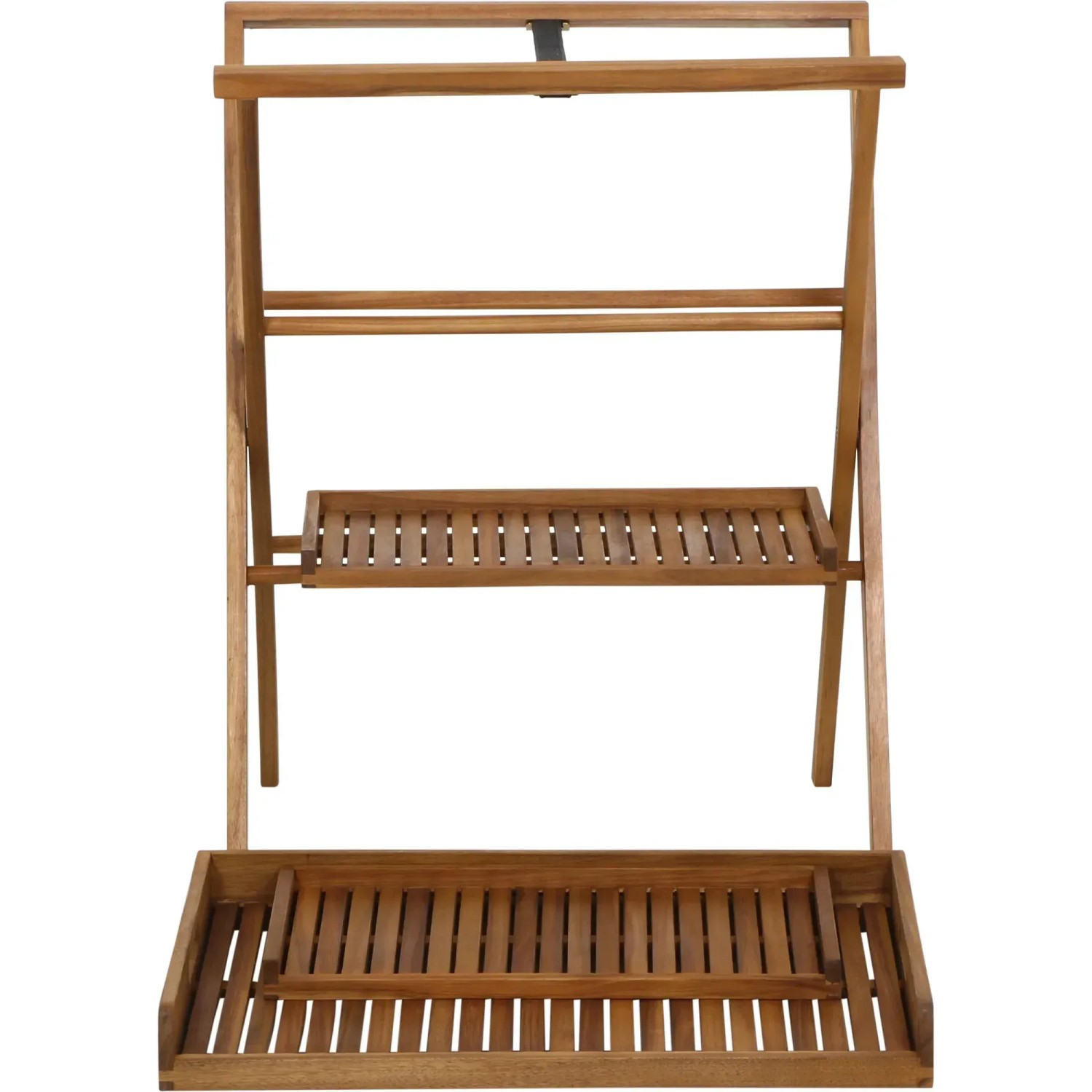 Siena Garden Klapptisch Caruna, rechteckig, Naturholz, 45x70 cm, ideal für Balkon und Garten.