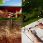 Philips Reuel LED-Gartenstrahler Niedervolt Erweiterung in Schwarz bei Installation und Verbindung.