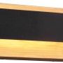 Moderne Trio LED-Wandleuchte Arino in Schwarz matt und Holzoptik. Dimmbare Wandlampe für Wohn- und Schlafzimmer.
