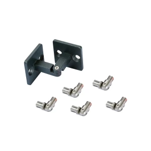 Kordo Eckverbindungsset für Universo Handlauf, zur horizontalen Verlegung von Treppengeländer-Abschnitten im Winkel.