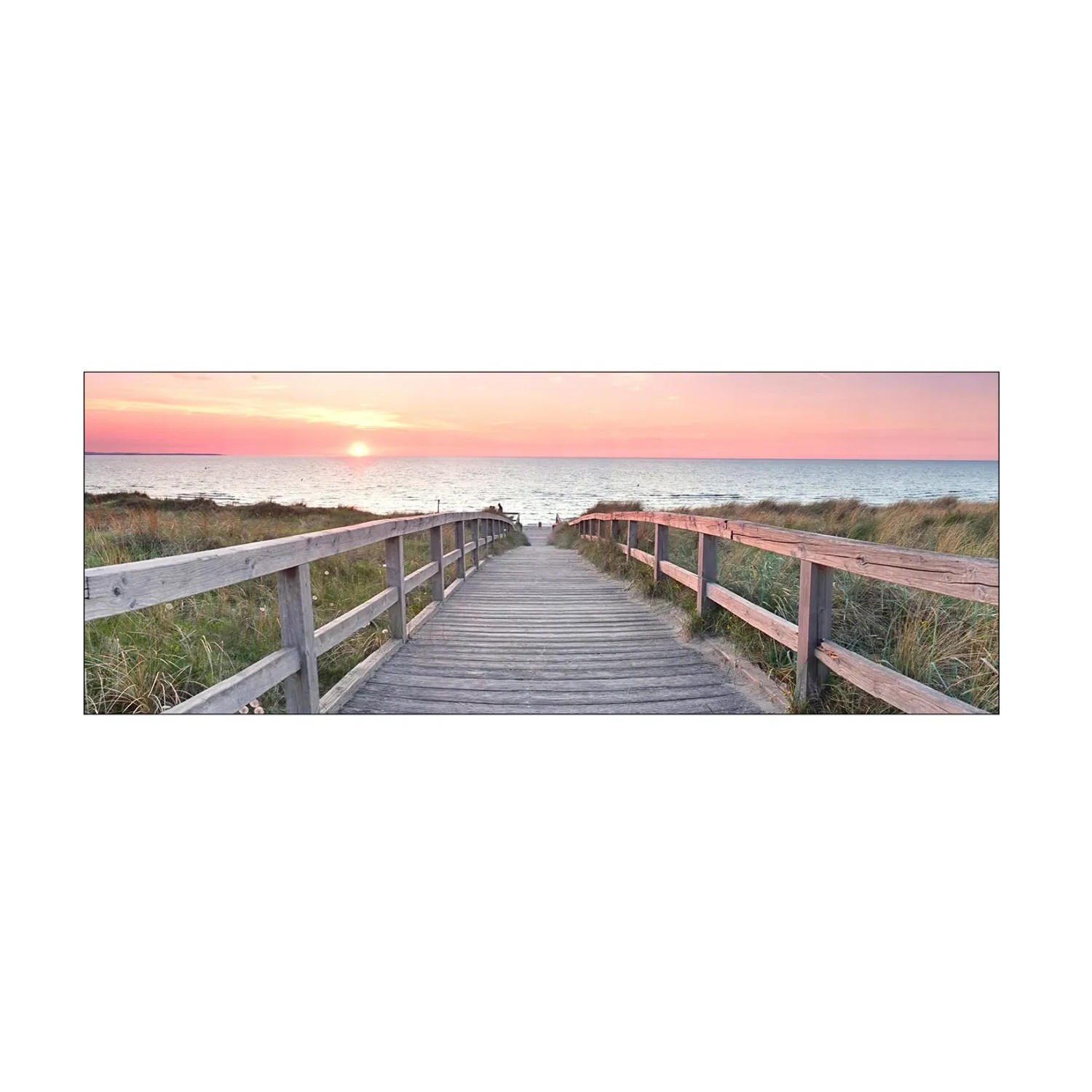 MySpotti Küchenrückwand Profix Cucina Ostseestrand 160 x 60 cm Pastel Pink