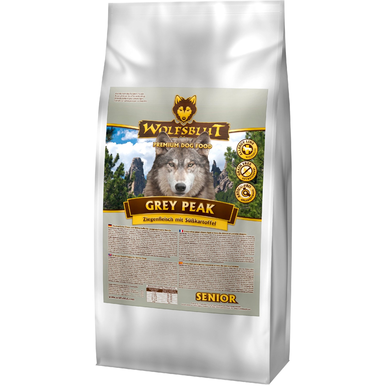 Wolfsblut Trockenfutter Grey Peak Senior Ziege Skartoffel 2 kg kaufen bei  OBI