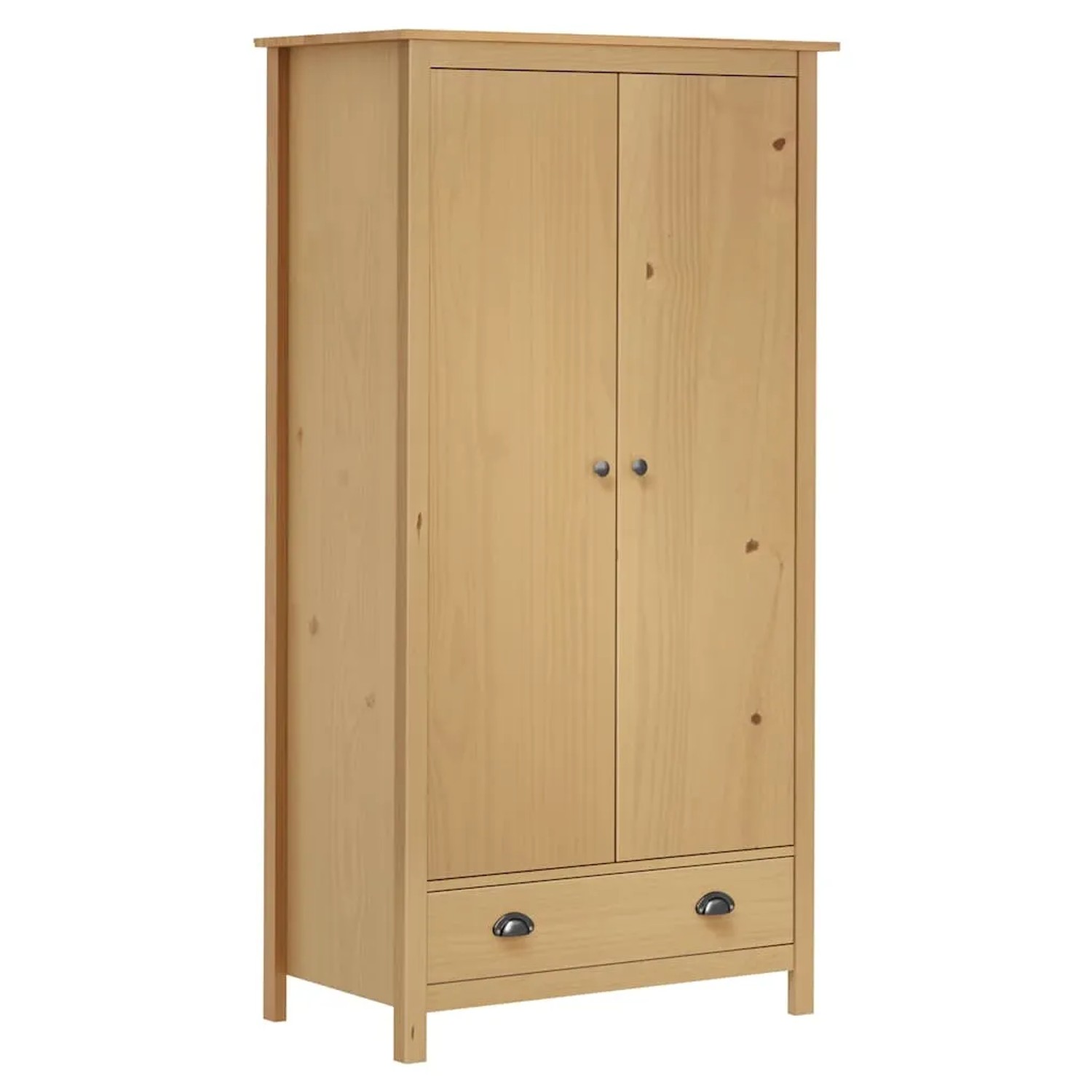 vidaXL Kleiderschrank mit 2 Türen Hill 89x50x170 cm Massivholz Kiefer 288947