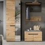 Inn.Furn Garderobenpaneel Eiche Grau 80 cm mit Kleiderstange Cooper_6