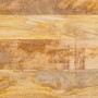 Detailansicht von natürlichem Mangoholz mit warmer Farbe und deutlicher Maserung, passend für Nachttische.
