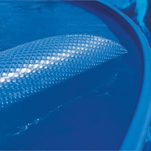 Summer Fun Solarfolie für Rundpool (Ø 450-460 cm) im Wasser, blau. Pool Solarplane zur Wärmespeicherung.