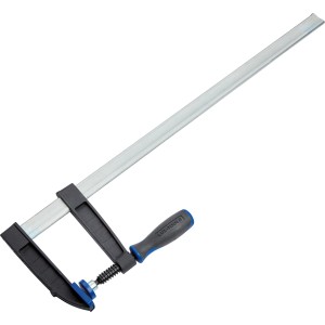 LUX Schraubzwinge Comfort, 600 mm Spannweite, Temperguss und Stahl, für präzises Spannen.