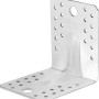 Verzinkter Winkelverbinder mit Sicke, 70x70x55 mm, für Eckverbindungen, 20er Set.