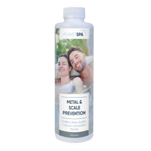Planet Spa Metal & Scale Prevention, 500ml Flasche zur Kalk- und Metallentfernung im Whirlpool.