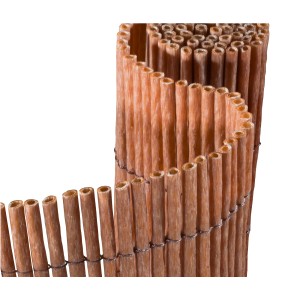 Floraworld Sichtschutz Premium Plus, hellbraune Kunststoffmatte, 180x300cm, gerollt.