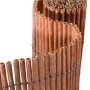 Floraworld Sichtschutz Premium Plus, hellbraune Kunststoffmatte, 180x300cm, gerollt.