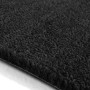 Detailaufnahme: Schwarze KARAT Kokosmatte, 40x60 cm, als Eingangsmatte und Fußabtreter.