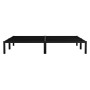Schwarzes ML-Design Metallbett 140x200 cm mit Lattenrost, Stahlrahmen Bettgestell.