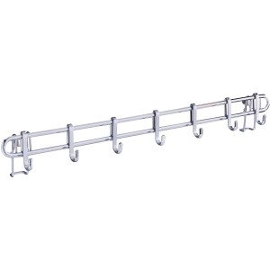 Wenko Hakenleiste Style mit 7 Haken, verchromt, zur Wandmontage in der Küche.