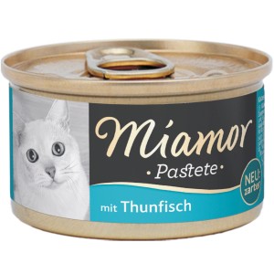 Miamor Pastete Thunfisch, 85g Dose Katzen-Nassfutter.