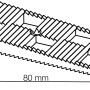Grüner Keil (80x30x10mm) mit Sägezahnprofil für Fenster-Zubehör, 30 Stück.