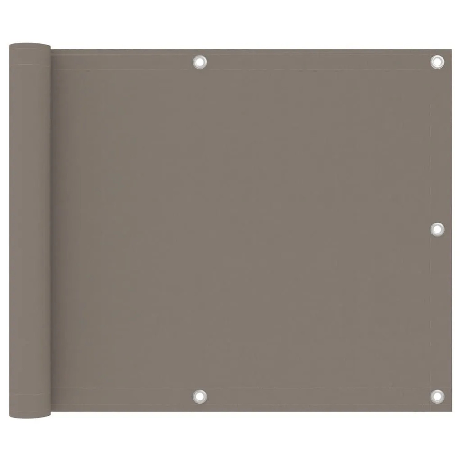vidaXL Balkon-Sichtschutz Taupe 75x400 cm Oxford-Gewebe 134985