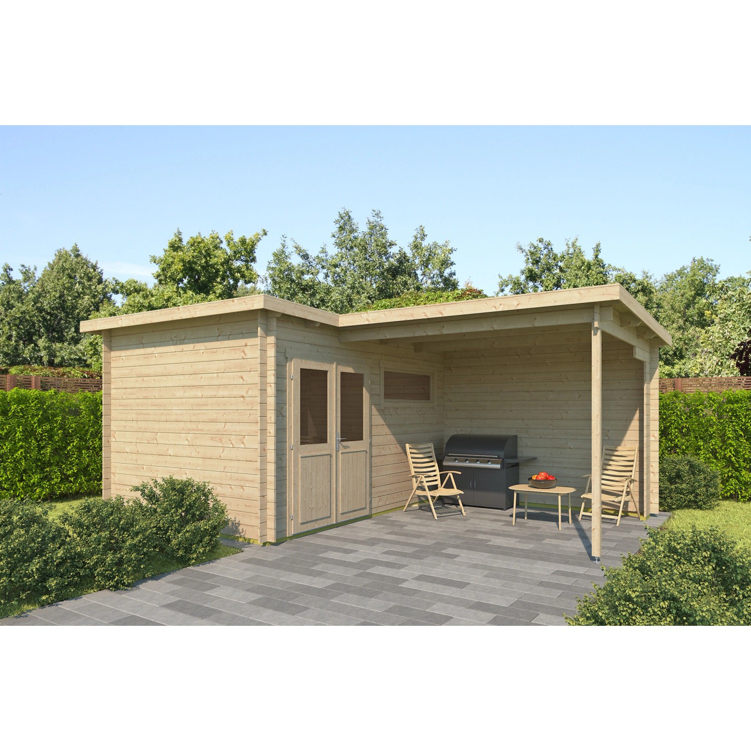 Fjordholz Gartenhaus Modell Lola 28 Unbehandelt günstig online kaufen