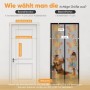 Messanleitung für Sekey Insektenschutz-Tür Fliegengitter. Zeigt Türrahmen-Maße (Breite, Höhe) zur Größenwahl für Balkontür.