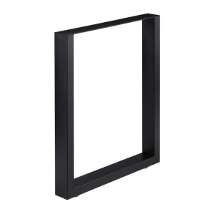 Schwarze Relaxdays Tischkufe im 2er Set aus Stahl, 72x60cm, Industrial Design.