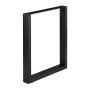 Schwarze Relaxdays Tischkufe im 2er Set aus Stahl, 72x60cm, Industrial Design.