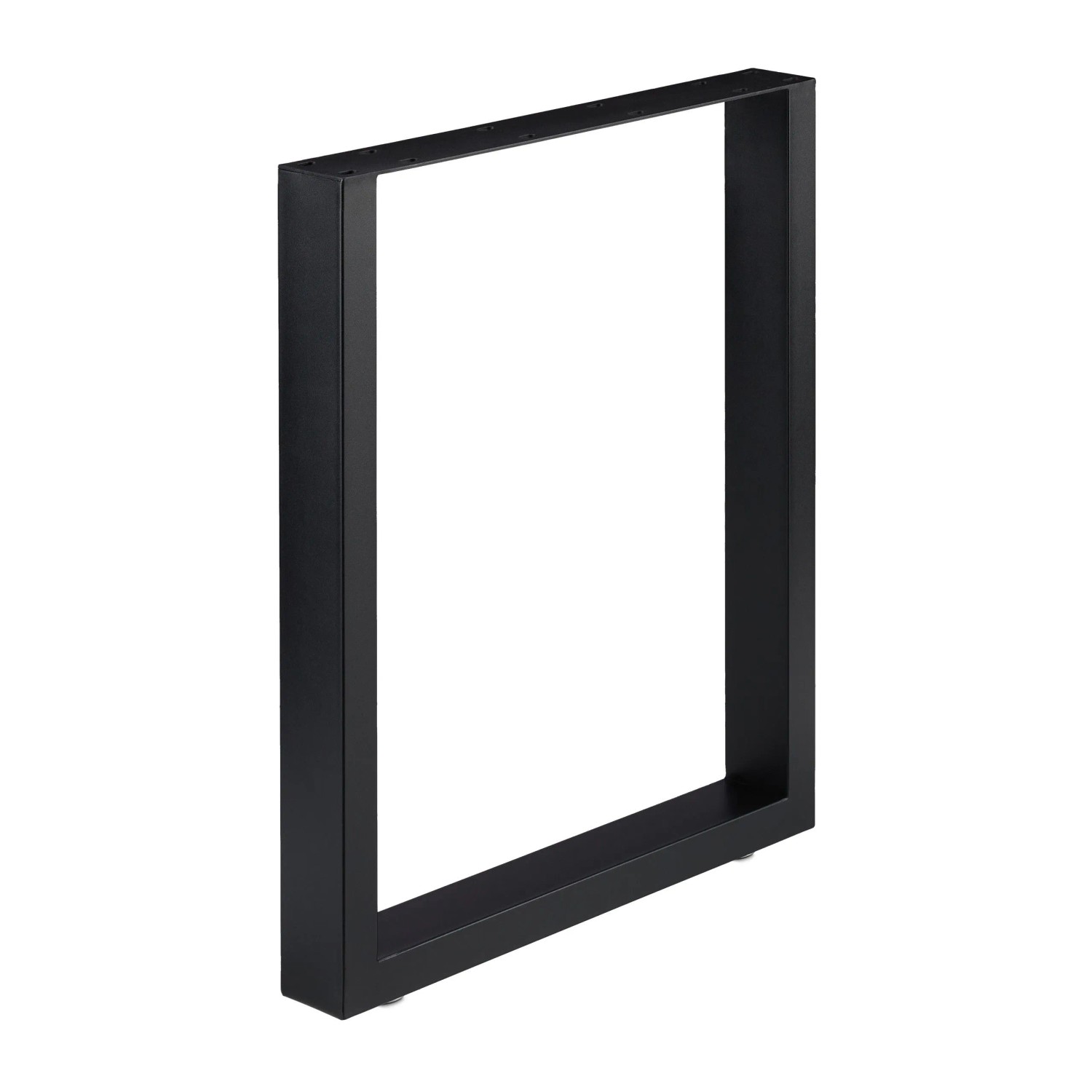 Relaxdays Tischkufen 2er Set Stahl Schwarz 72 cm x 60 cm Industrial Design