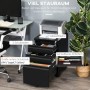 Vinsetto Rollcontainer mit 3 Schubladen Rädern Stahl Schwarz 39 x 48 x 60 cm_4