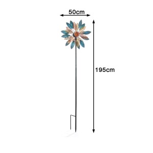 Kobolo Windrad Gartenstecker Dekostecker Windspiel XXL ORNAMENT