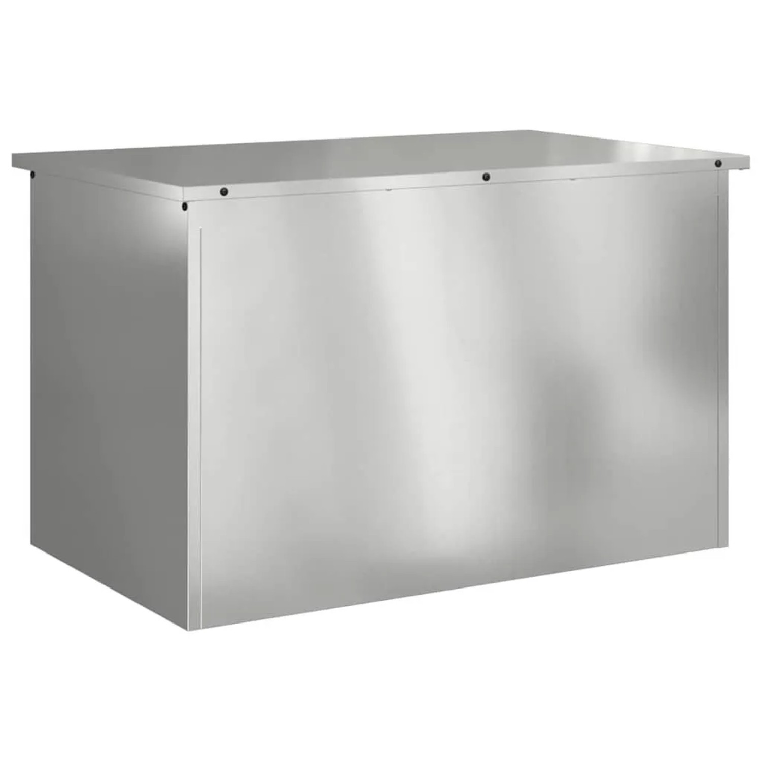 vidaXL Außenlagerbox Silber 80 x 50,5 x 50 cm Stahl 874572