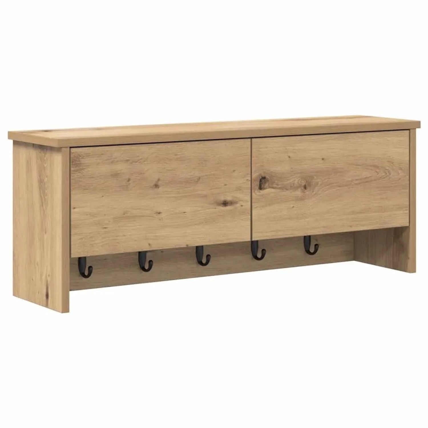 vidaXL Wandmontierter Nachttisch mit Tür Artisan-Eiche 80 x 20 x 30 cm 874346