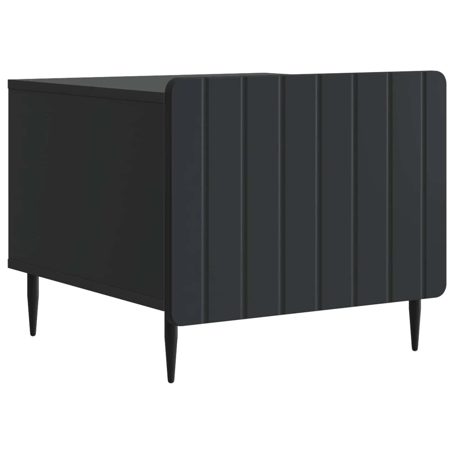 vidaXL Couchtisch mit Schubladen Schwarz 49 x 50 x 42 cm Holzwerkstoff 894506