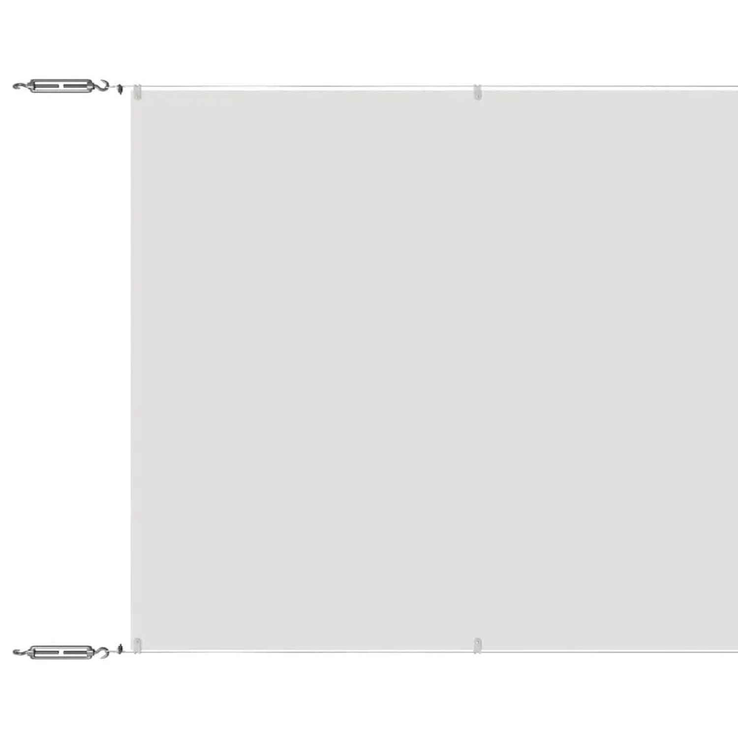 vidaXL Senkrechtmarkise Weiß 60x800 cm Oxford-Gewebe 148154