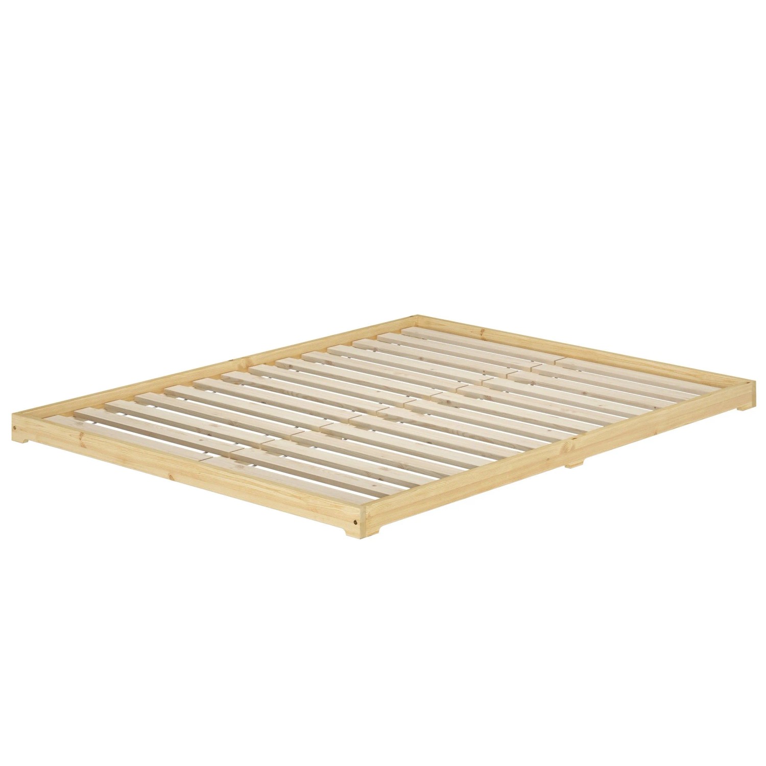 Erst-Holz Futonbett Massivholz Extra Niedrig Massivholz Kiefer 160 x 200 cm Modell 47 Rollrost inkl.