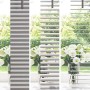 vidaXL Balkenjalousien mit Vorhängen Silber 220x150cm Aluminium 42005957_4