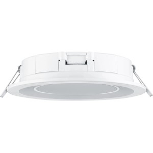 Weißer, runder Trio LED Einbauspot Core, 10W, für Deckenmontage.