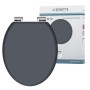 Schütte WC-Sitz Spirit Anthrazit mit Absenkautomatik, MDF, O-Form, universell passend.