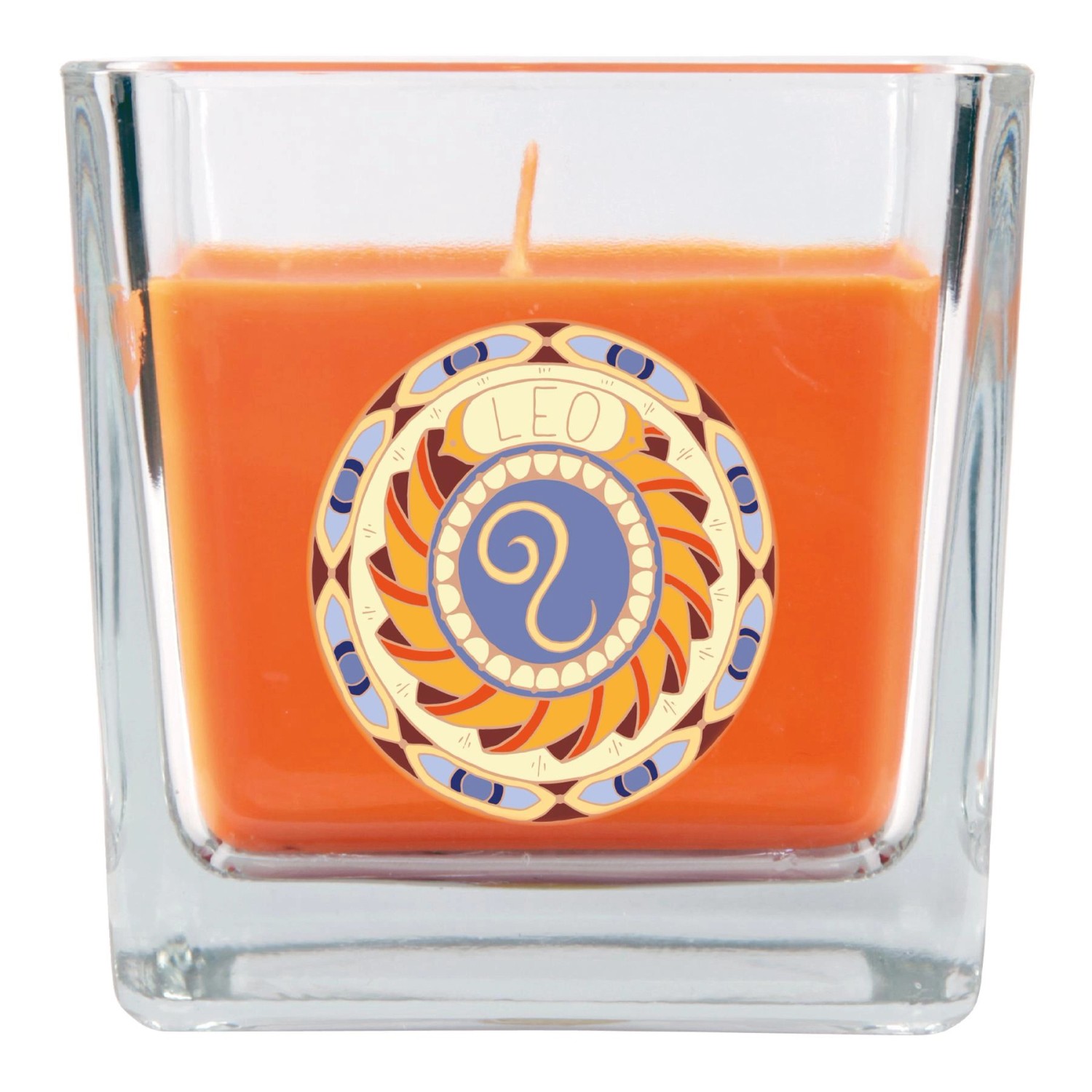 HS Candle Duftkerze & Glas Sternzeichen Honigmelone 50 Stunden Löwe günstig online kaufen