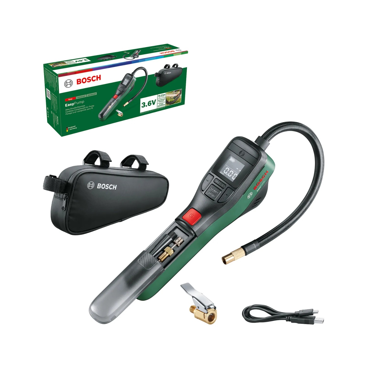 Bosch Akku-Druckluftpumpe EasyPump 3,6 V