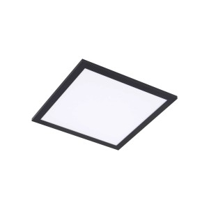 Lindby LED Deckenleuchte LED Panel Enhife 10023724 Modern in Schwarz 1-flammig Arbeitszimmerleuchte