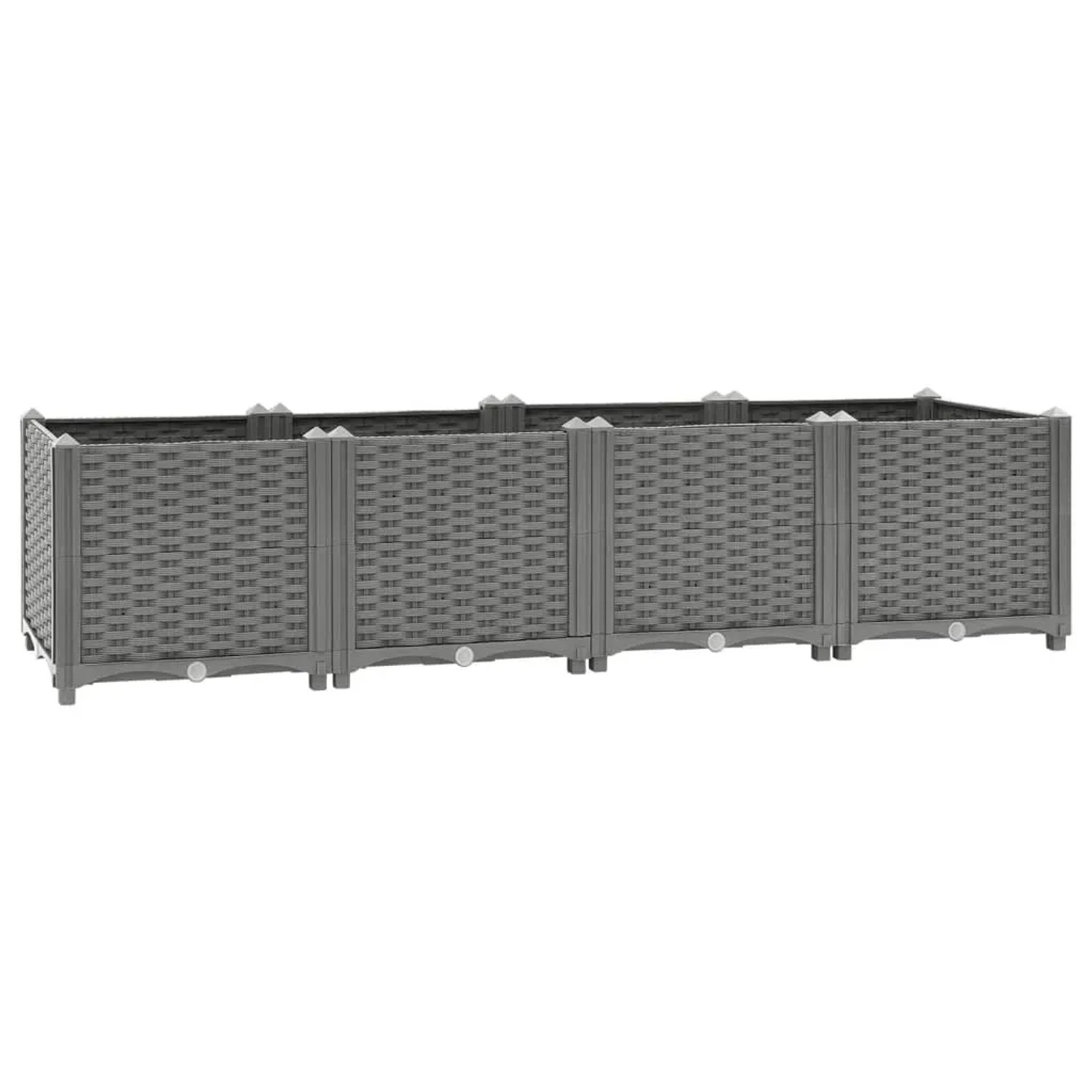 furnicato Hochbeet 160x40x38 cm Polypropylen