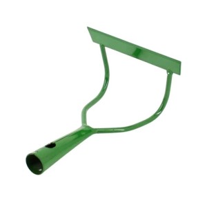 Grüne Bügelziehhacke aus pulverbeschichtetem Stahl, 14 cm Arbeitsbreite, ohne Stiel. Für Bodenbearbeitung.